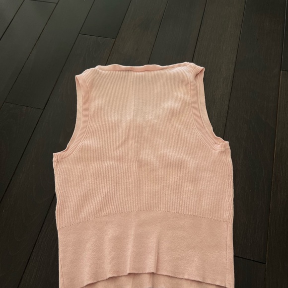 Hugo Boss Light Pink Ribbed Knit Tank - Picture 2 of 2